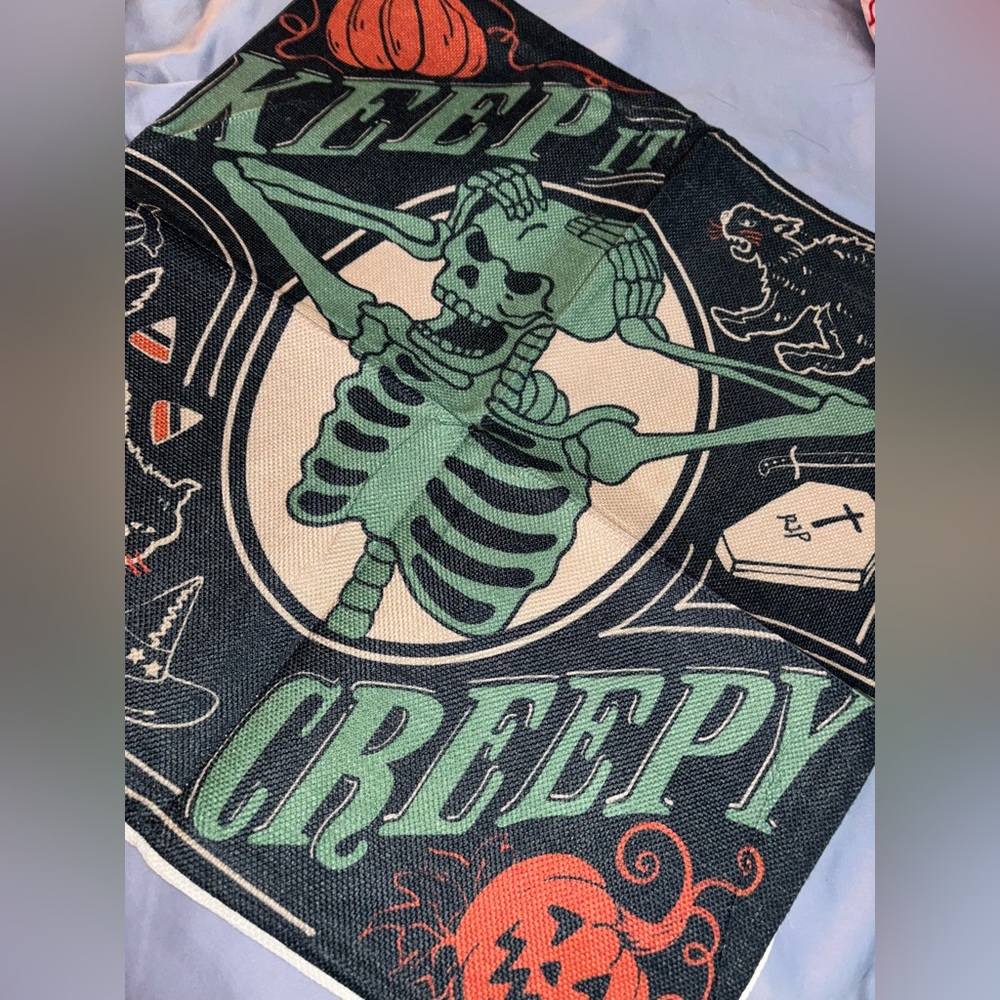 2 New Halloween Throw Pillow Covers—Keep It Creepy - Picture 6 of 7